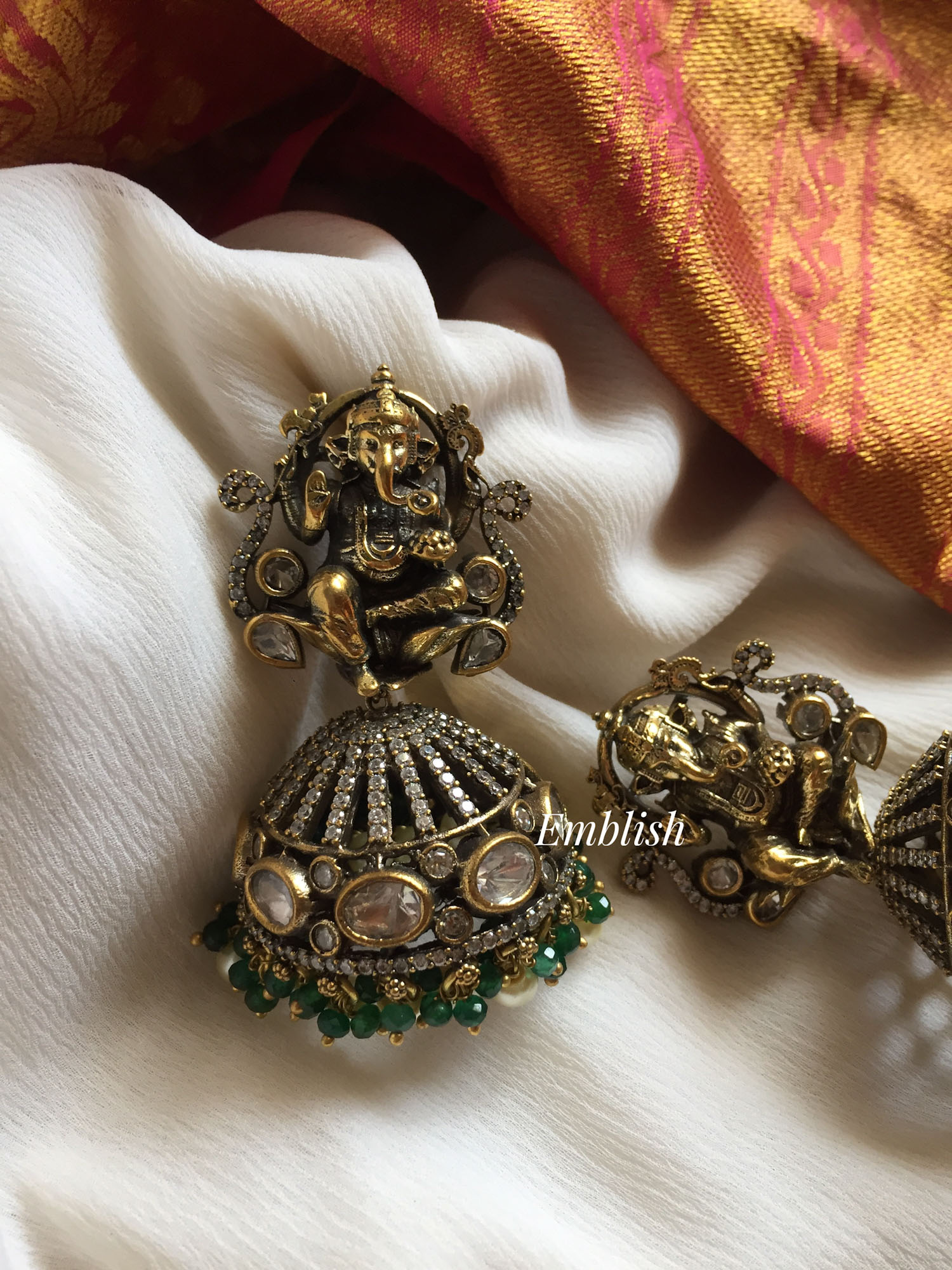Victorian Ganesha Jhumkha 